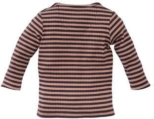 Z8 newborn longsleeve Younes donkerbruin beige Jongens Stretchkatoen Ronde hals - Foto 2