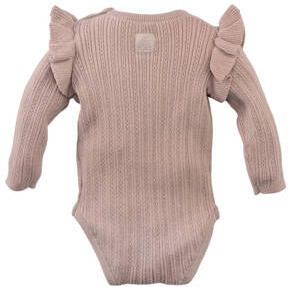 Z8 romper Noelle met ruches lichtroze Meisjes Katoen Ronde hals Effen 56 - Foto 2