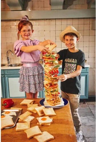 Z8 T-shirt Butch donkerblauw Jongens Stretchkatoen Ronde hals Backprint 128 134