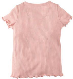Z8 T-shirt Carmelita roze Meisjes Stretchkatoen Ronde hals Printopdruk 98