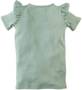 Z8 T-shirt Cherli groen Meisjes Katoen Ronde hals Effen 140 146