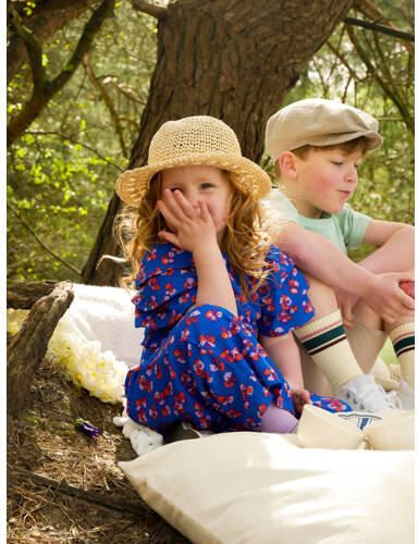 Z8 top Hue met all over print blauw roze Meisjes Polyester Ronde hals All over print 116 122 - Foto 2