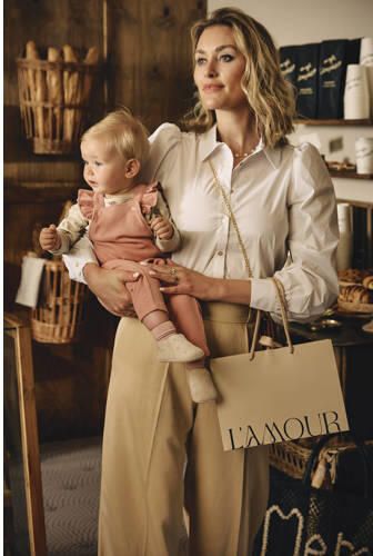 Z8 tuinbroek Mara met ruches roze Meisjes Katoen Vierkante hals Effen 56 - Foto 2