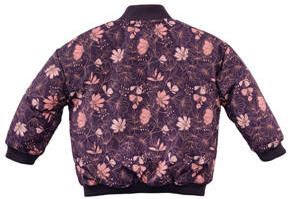 Z8 winterjas Beaudine paars roze Meisjes Polyester Opstaande kraag Bloemen 80 - Foto 3