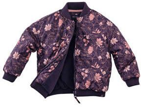 Z8 winterjas Beaudine paars roze Meisjes Polyester Opstaande kraag Bloemen 80 - Foto 2