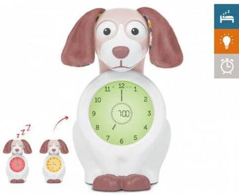 Zazu Davy de hond slaaptrainer met uurwerk roze | Slaaptrainer van