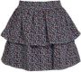 Zigga rok met panterprint blauw roestbruin Meisjes Polyester Panterprint 140 - Thumbnail 2