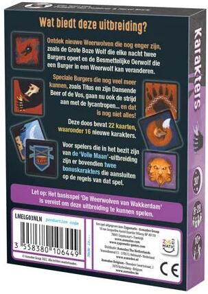 Zygomatic Board Game Studio De Weerwolven van Wakkerdam Karakters Kaartspel - Foto 2