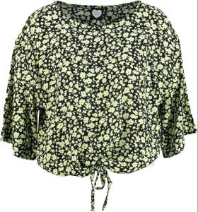Catwalk junkie kort relaxed fit viscose blouse shirt 3 4 mouw