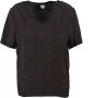 Catwalk junkie zwart oversized viscose blouse shirt met hartjes valt ruim - Thumbnail 1