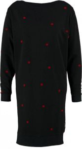 Catwalk junkie zwarte oversized sweaterjurk valt ruim