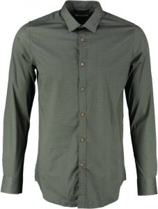 Dstrezzed groen modern fit stretch overhemd