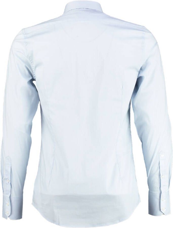 Antony morato lichtblauw super slim fit stretch overhemd valt kleiner