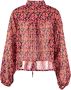 Catwalk junkie kortere oversized polyester blouse met wijde pofmouwen valt ruim - Thumbnail 2