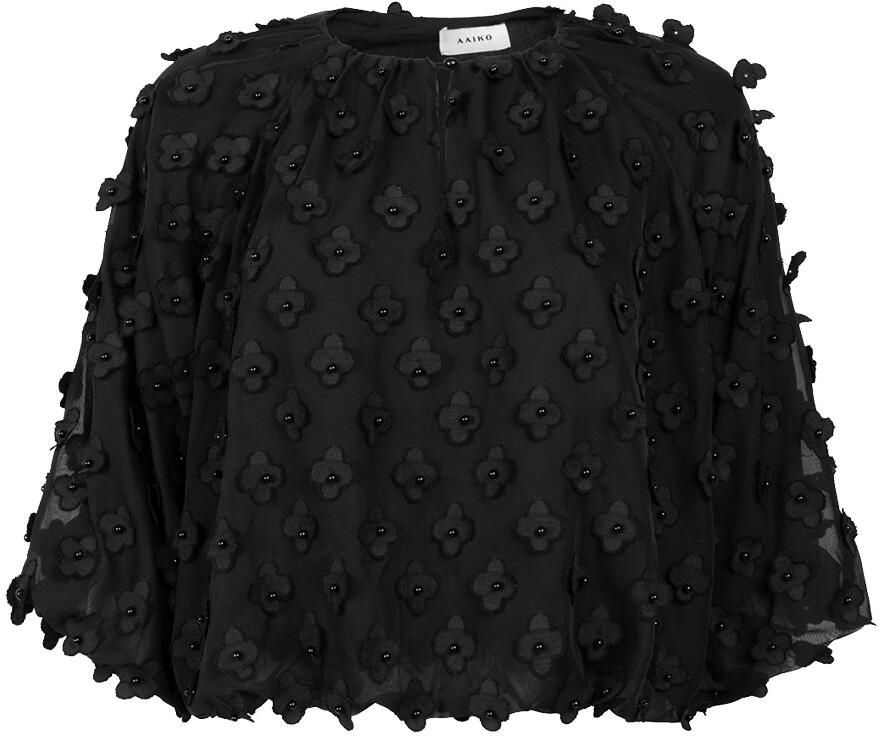 AAIKO Dames Tops & T-shirts Delany Flower Pes 508 Zwart - Foto 7