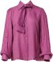 Aaiko Viscose blouse met pofmouw Veronne paars - Thumbnail 2