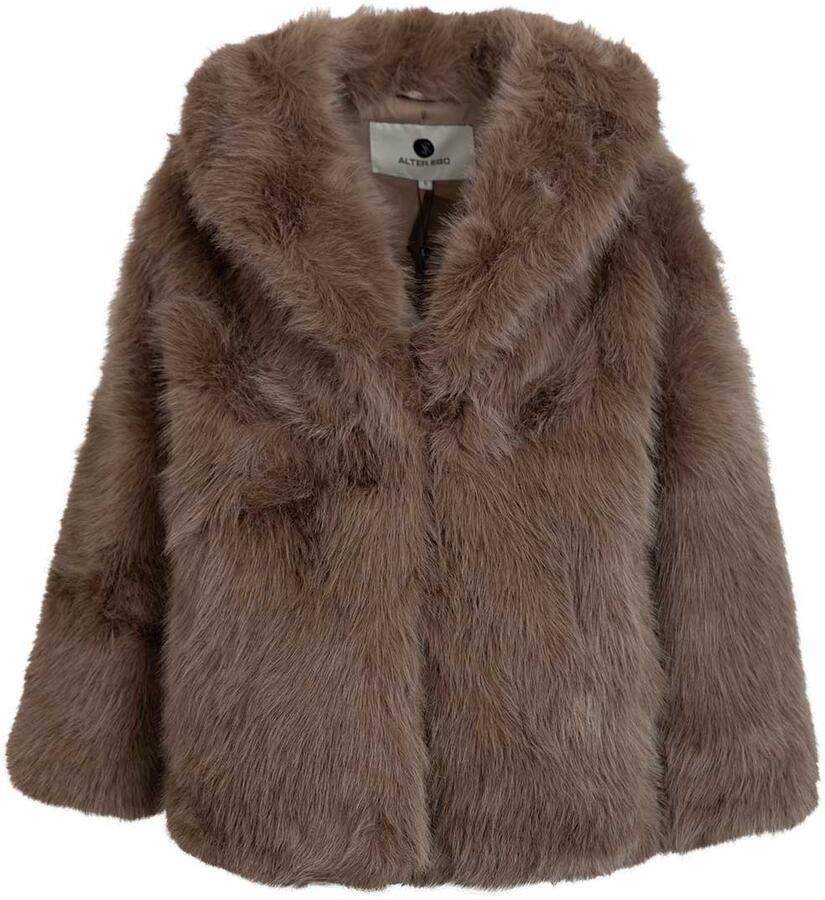 Alter Ego Faux fur jas Harper taupe