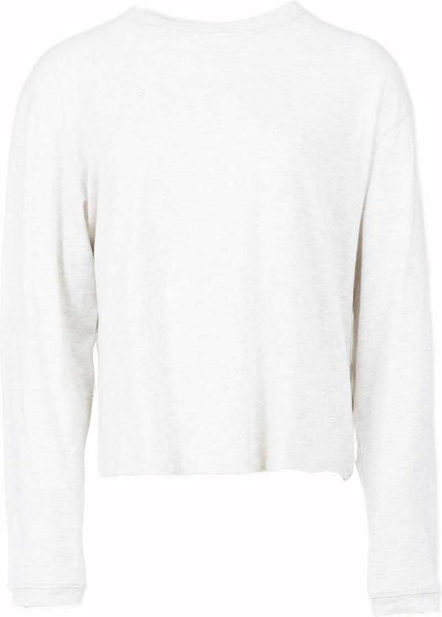 American vintage Superzachte top Ypawood licht grijs