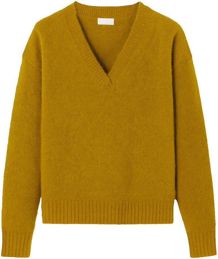 American vintage Trui met V-hals East groen