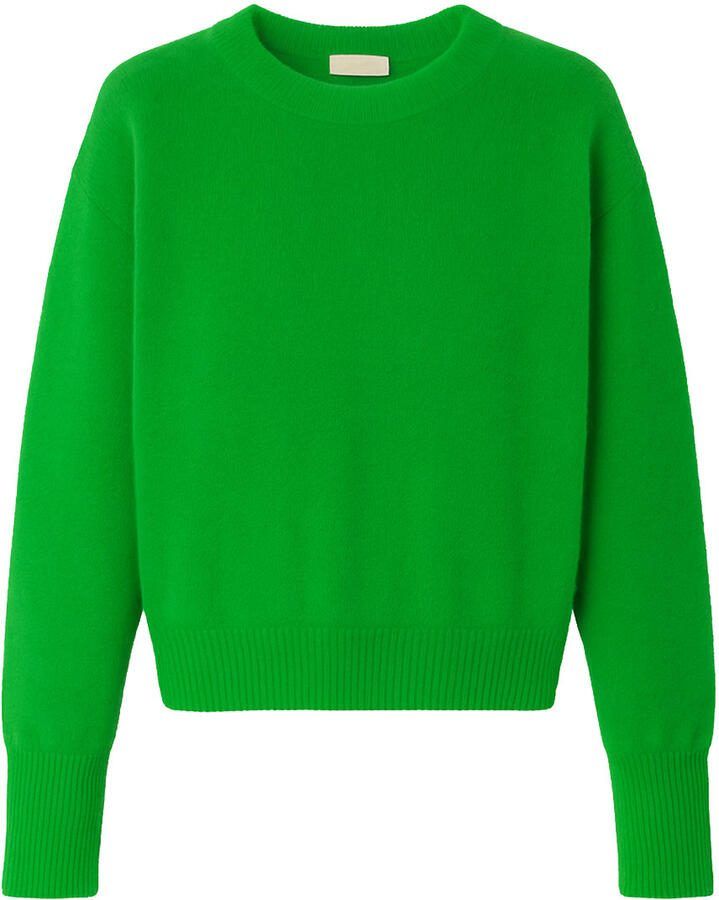 American vintage Zachte alpaca trui Vitow groen