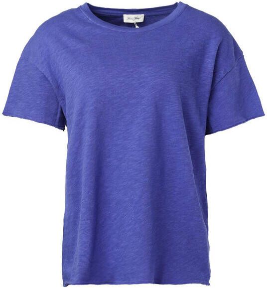American vintage Boyfriend t-shirt met ronde hals Sonoma blauw