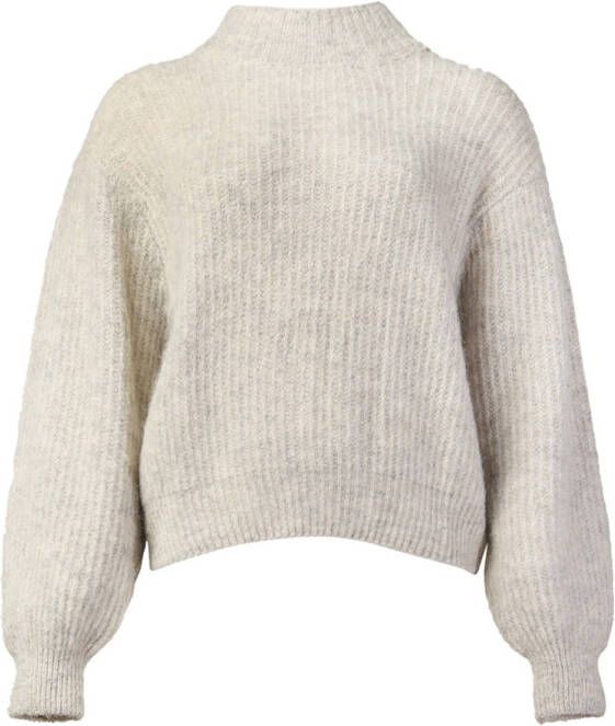 American vintage Gezellig Gebreide Trui met Oversized Pasvorm Gray Dames