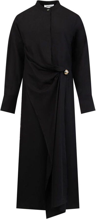 Antik batik Maxi-jurk Marlo zwart