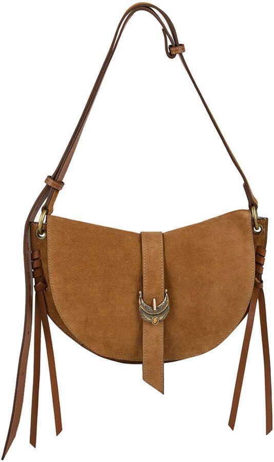 BA&SH Schoudertas Saddle camel