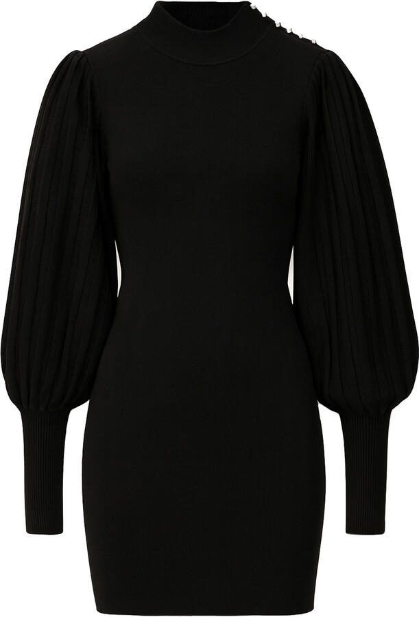 BA&SH Tricot mini-jurk Stella zwart