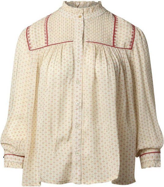 Berenice Blouse met print Berena naturel