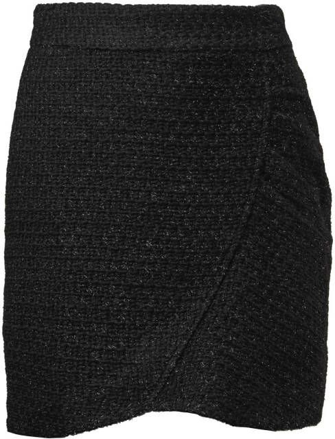 Berenice BouclÃ© rok met lurex Julie zwart