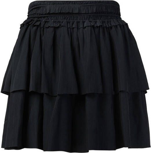 Berenice Ruches rok Judy antraciet zwart