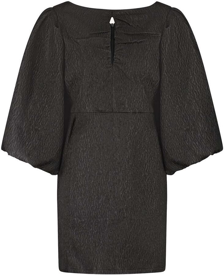 By-bar Jacquard mini-jurk Mimi zwart