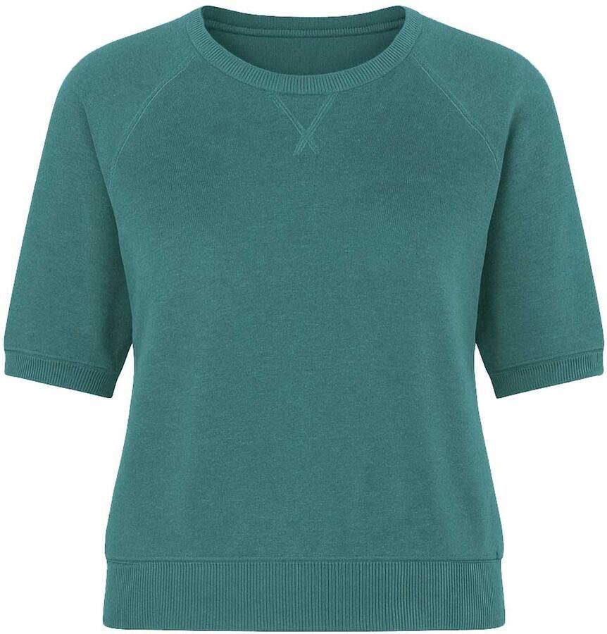 By-bar Washed badstof top Neva groen