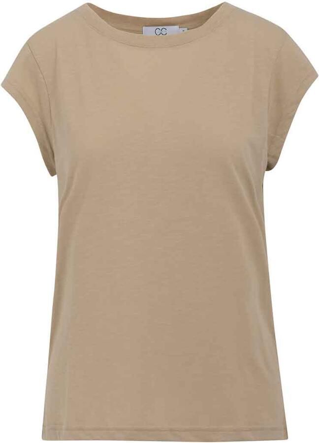 CC HEART Dames Tops & T-shirts Basic T-shirt Zand