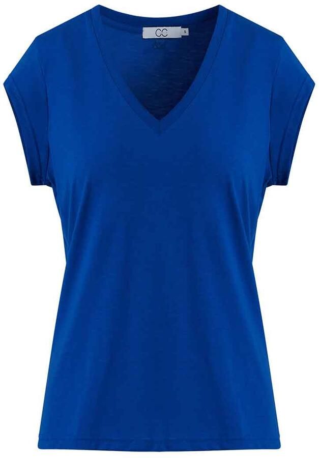 CC Heart Kobalt T-shirt Basic V-neck T-shirt - Foto 2