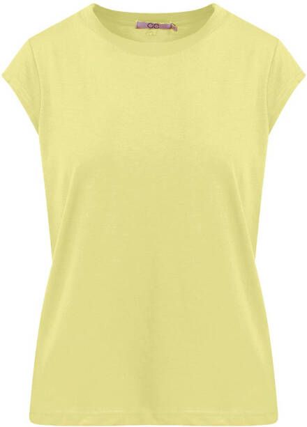 CC Heart T-shirt met ronde hals Classic geel