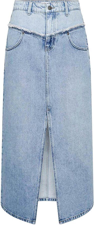 Co'Couture Denim midi-rok Denim blauw