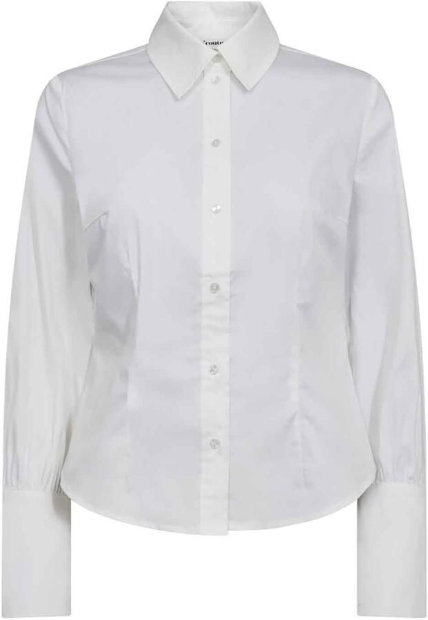 Co'Couture Stretch katoenen blouse Sanna wit