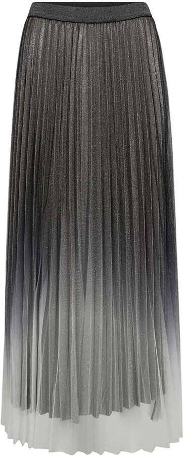 Co'Couture PlissÃ© lurex rok Yara zilver