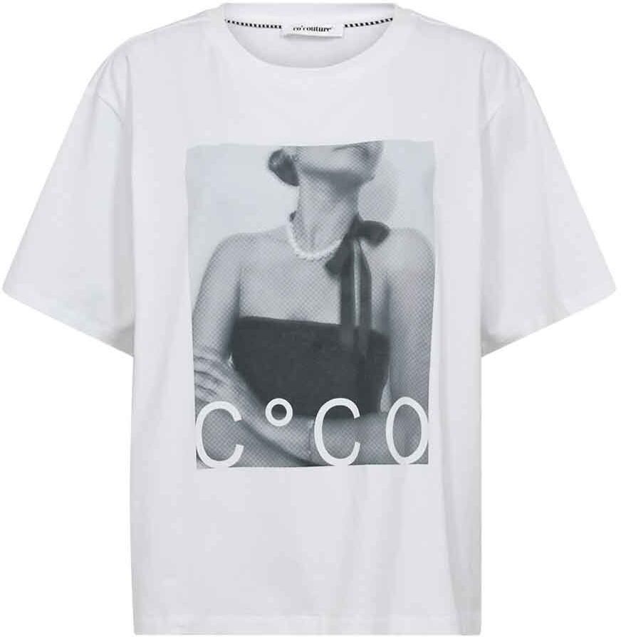 Co'Couture T-shirt met print Siara wit