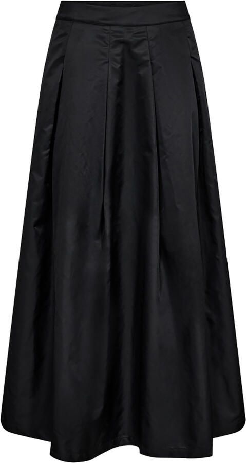 Copenhagen Muse Glanzende plooirok met zakken Simi zwart - Foto 5