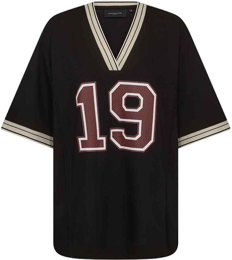 Copenhagen Muse Oversized baseball shirt Adia zwart