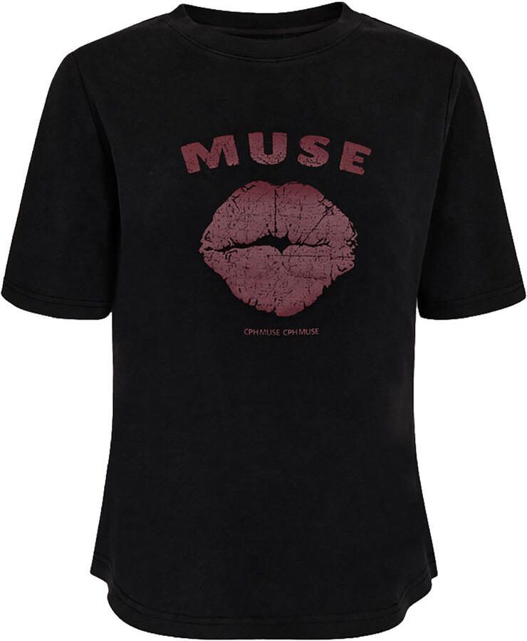 Copenhagen Muse T-shirt met print Muse zwart