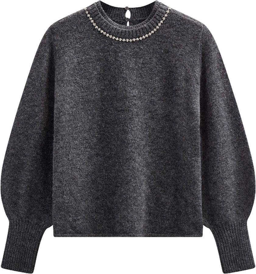 COPENHAGEN MUSE Dames Truien & Vesten Cmibra-pullover Donkergrijs - Foto 5