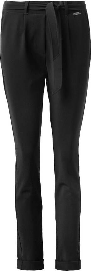 D-ETOILES CASIOPE Travelwear broek met strikceintuur Antigua zwart