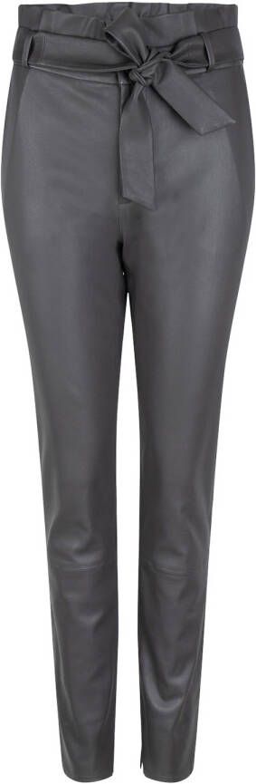 Dante 6 Faux leather broek Duran grijs