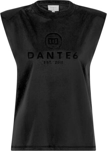 Dante 6 T-shirt met logo Bold zwart