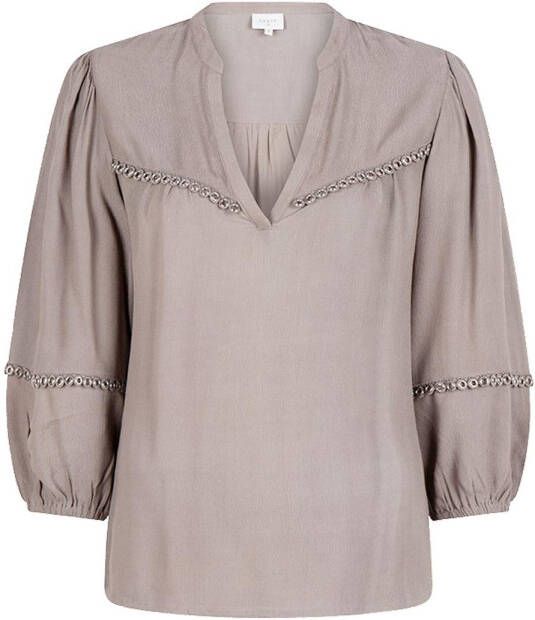 Dante 6 Top met ringdetails Vale naturel