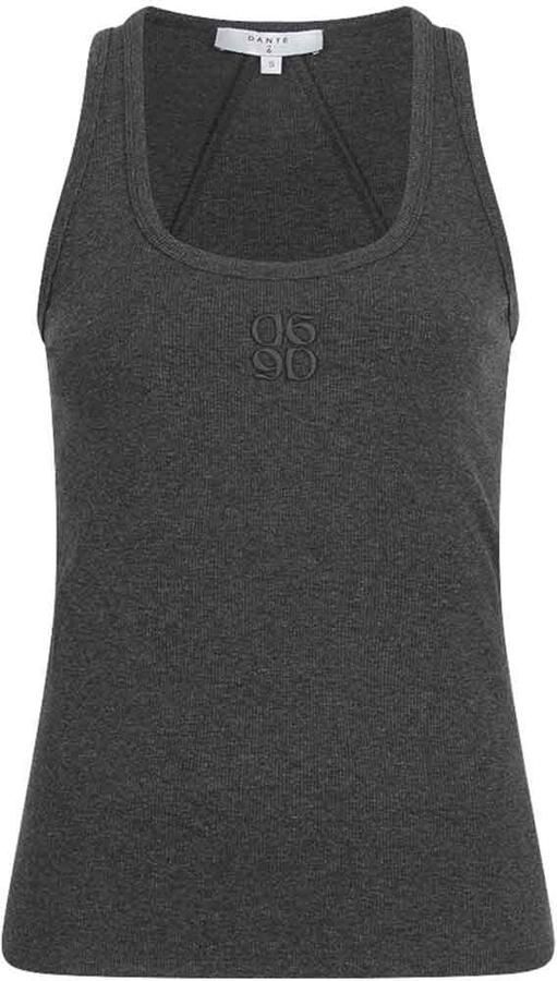 Dante6 Basic tanktop Zora donkergrijs